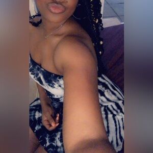 Express Tie Dye Strapless Navy Mini Sundress SZ S